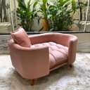 Ver imagem 2 de Sofá Caminha Pet Luxo em Sued Premium:rosê