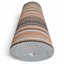 Ver imagem 5 de Tapete Passadeira Capacho Emborrachada Antiderrap. 0,65x1,00 Listrado Preto Marrom