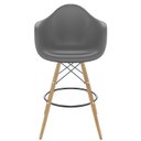 Ver imagem 5 de Conjunto com 2 Banqueta para Sala de Jantar Arm PP Dsw Cinza/Brasão