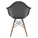 Ver imagem 2 de Conjunto com 2 Cadeiras para Sala de Jantar Arm Dsw Cinza/Brasão