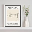Ver imagem 1 de Quadro Poster Picasso - The Dog 24x18cm:madeira Branca