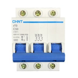Mini Disjuntor | Tripolar 50A | EB 3P C50 | Chint - 2