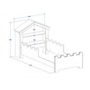 Ver imagem 6 de Cama Casa Menina Infantil Magia Branco Rosa com Prateleira Moveis House