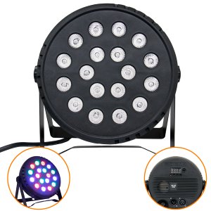 Canhão Refletor Led Dj Luz Profissional Balada Festa 18w