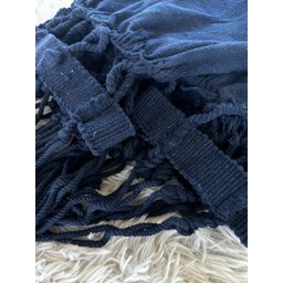 Rede de Dormir Casal Balanço de Algodão Reforçada 3,80m X 1,50m Varias Cores:azul Marinho - 3