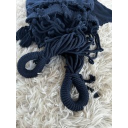 Rede de Dormir Casal Balanço de Algodão Reforçada 3,80m X 1,50m Varias Cores:azul Marinho - 2