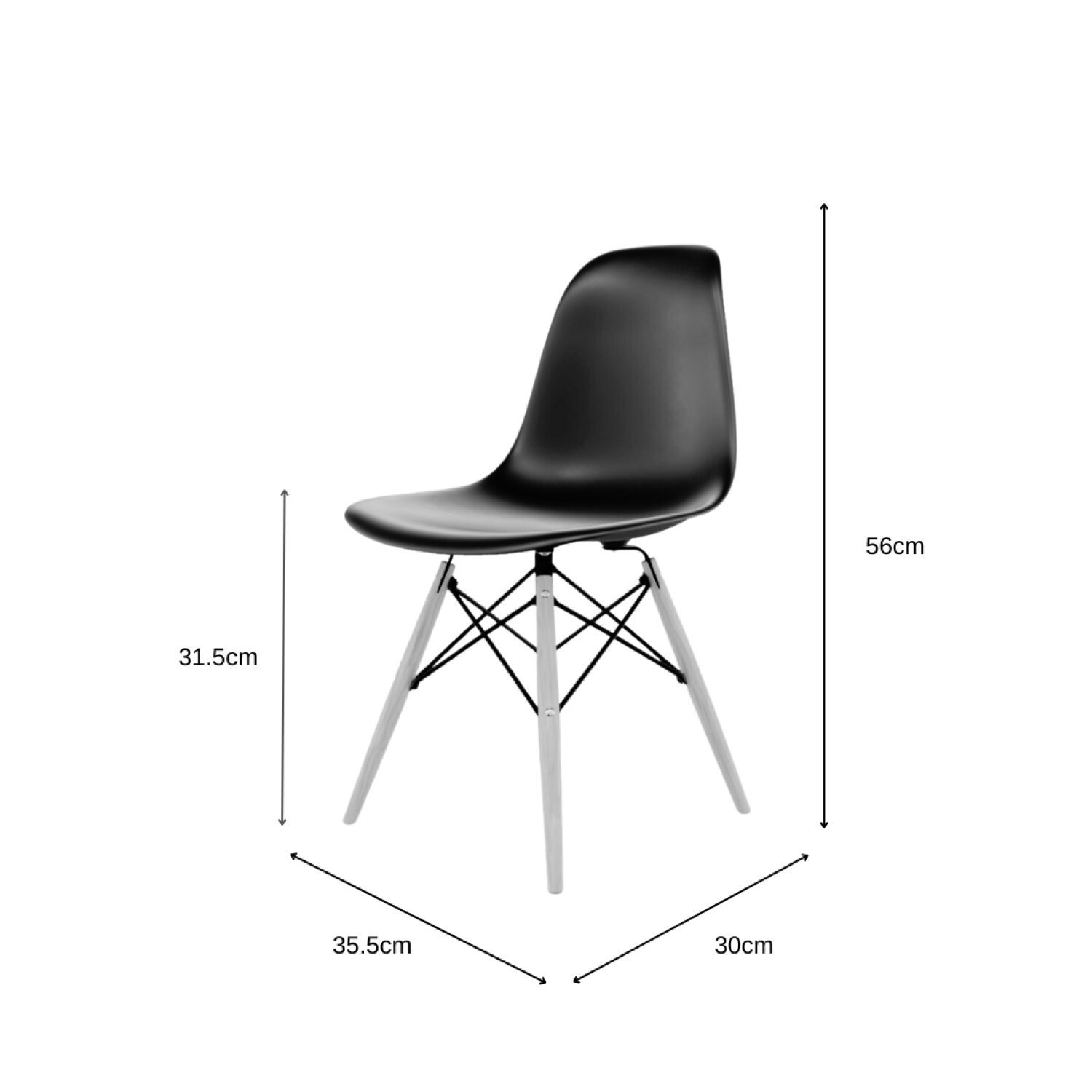 Cadeira Infantil Pp 55,5cm Eames - 3