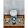 Nossa Sra. de Fátima na Vela Gruta cor branco com azul - 3