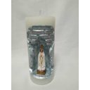 Ver imagem 1 de Nossa Sra. de Fátima na Vela Gruta cor branco com azul