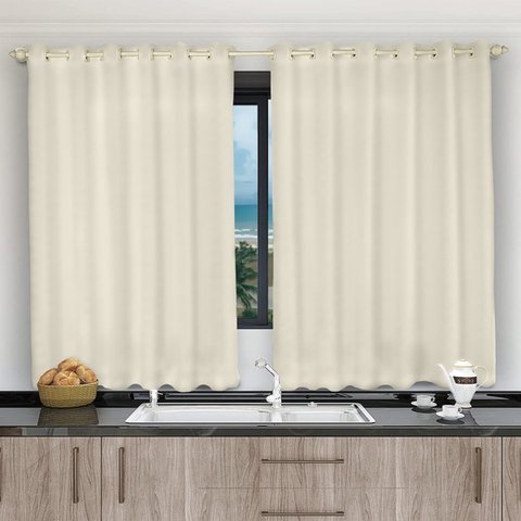 Cortina 2,80x1,20 Sala Quarto Cozinha Voil Microfibra: Pérola