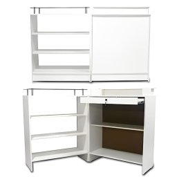 Balcão Lzinho Vitrine Branco 110x174x38 Cm - Deep - 3