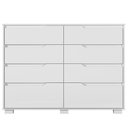 Ver imagem 4 de Cômoda para Quarto 8 Gavetas 147cm Georgia Branco