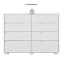 Ver imagem 5 de Cômoda para Quarto 8 Gavetas 147cm Georgia Branco