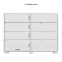 Ver imagem 6 de Cômoda para Quarto 8 Gavetas 147cm Georgia Branco