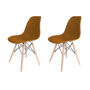 Conjunto com 2 Cadeiras para Sala de Jantar Eames Pp Dsw