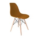 Ver imagem 4 de Conjunto com 4 Cadeiras para Sala de Jantar Eames PP Dsw Laranja/Tangerina
