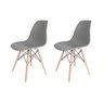 Conjunto com 2 Cadeiras para Sala de Jantar Eames Pp Dsw  - 1