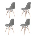 Ver imagem 1 de Conjunto com 4 Cadeiras para Sala de Jantar Eames Pp Dsw