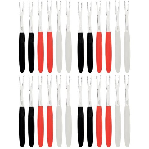 Kit 24 Mini Garfos para Petiscos Ipanema Tramontina Aço Inox Tábua de Frios Aperitivos Porções