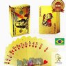 Baralho Dourado Ouro 24k Dollar Poker Cartas Jogos P'agua - 5