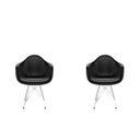 Ver imagem 4 de Conjunto com 2 Cadeiras para Sala de Jantar Arm Eiffel Preto