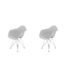 Ver imagem 1 de Conjunto com 2 Cadeiras para Sala de Jantar Arm Eiffel Branco