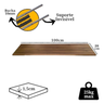 Kit 3 Prateleira Mdf 100x20 Suporte Invisível na Cor Freijó - 4