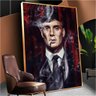Quadro Decorativo Peaky Blinders Thomas Shelby:90x60 cm/BORDA INFINITA - 5