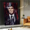 Quadro Decorativo Peaky Blinders Thomas Shelby:90x60 cm/BORDA INFINITA - 1