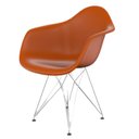 Ver imagem 1 de Cadeira para Sala de Jantar Arm Eiffel Laranja/Tangerina