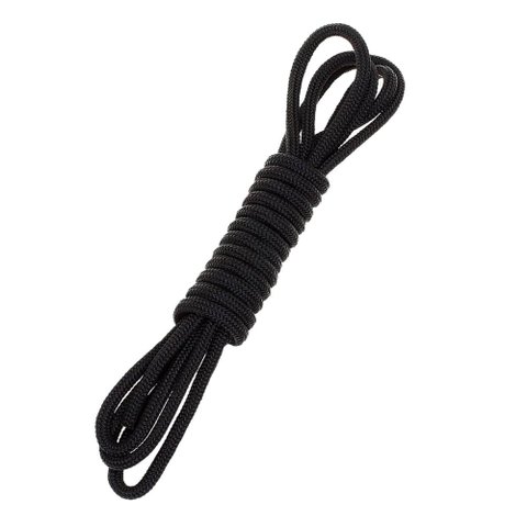 Corda 4mm 20 Metro Preta Polipropileno Náutica Carga Camping Suporte Gpf 4mm Preta