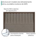 Ver imagem 5 de Cabeceira Queen 160 cm Lumina com Frame Linho Tca 208 Corino Tcs 721 Peer