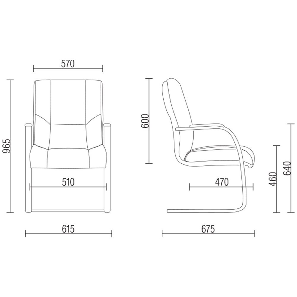 Conjunto 2 Cadeiras de Jantar Blad - Wood Prime VM 34568