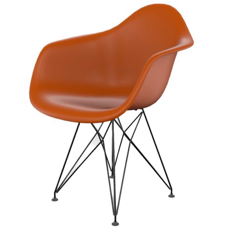Cadeira para Sala de Jantar Arm Eiffel Laranja/Tangerina
