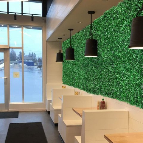 Kit 24 Quadros de Amendoim Artificial 60x40 Decore Seu Ambiente com Placa de Folhagem Verde Realista