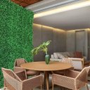 Ver imagem 5 de Kit 24 Quadros de Amendoim Artificial 60x40 Decore Seu Ambiente com Placa de Folhagem Verde Realista