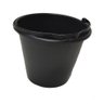 Balde Plastico 12 Litros Preto Vila - Unico - 1