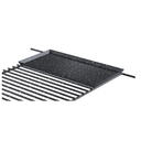 Ver imagem 4 de Grelha Uruguaia Barra Redonda Esmaltada Chapa Auxiliar 70x58