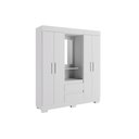 Ver mais imagens de Guarda Roupa Solteiro 4 Portas e 2 Gavetas C/ 1 Espelho Isabely Cinamomo/off White - Acp
