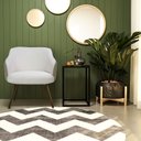 Ver imagem 6 de Kit 2 Poltronas Decorativas Kitana Pés Palito Couro/Linho Bege/Branco - Gran Belo