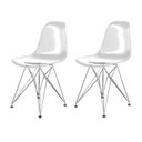 Ver imagem 1 de Conjunto com 2 Cadeira para Sala de Jantar Eames Pc Eiffel Transparente