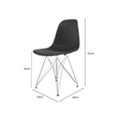 Ver imagem 4 de Conjunto com 2 Cadeira para Sala de Jantar Eames Pp Eiffel
