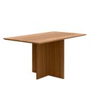 Ver imagem 1 de Mesa de Jantar Retangular 160cm Tampo Chanfrado sem Vidro Helô Carvalho - Poliman