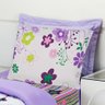 Coberdrom Edredom Solteiro Alegria Dupla Face Gardem - Lilás Casa Show Enxovais - 2