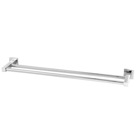 Porta Toalha Quadrato Chrome Duplo 60cm - Levo