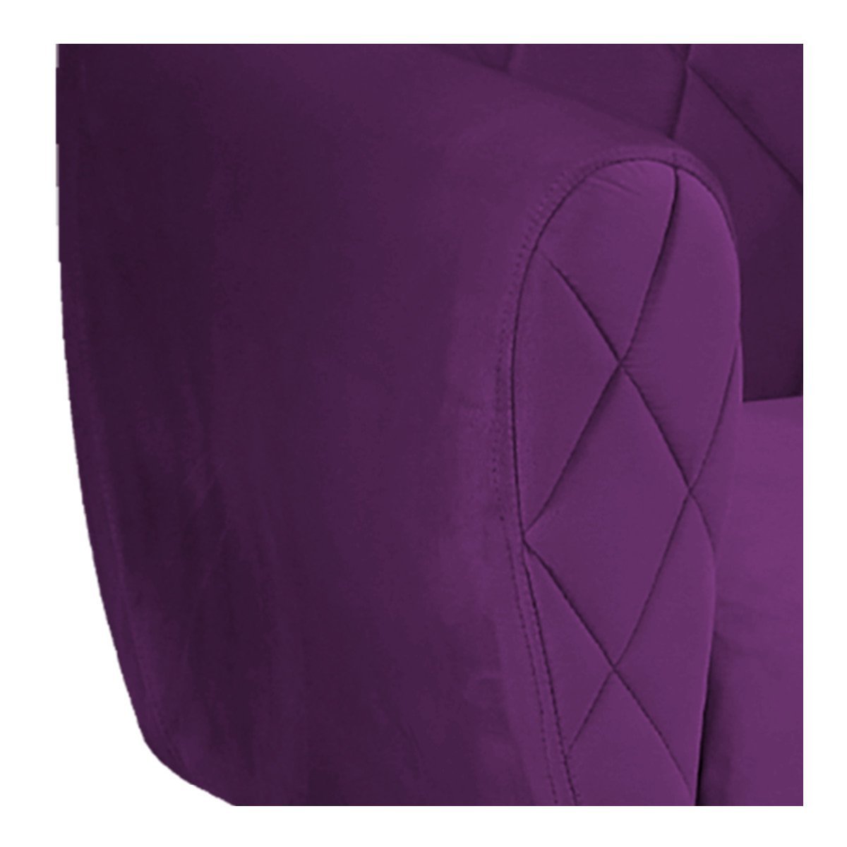 Poltrona Grazi Pés Palito Suede - ADJ Decor POLTRONAS POLTRONAS PARA SALA POLTRONAS DECORATIVAS Roxo - 8