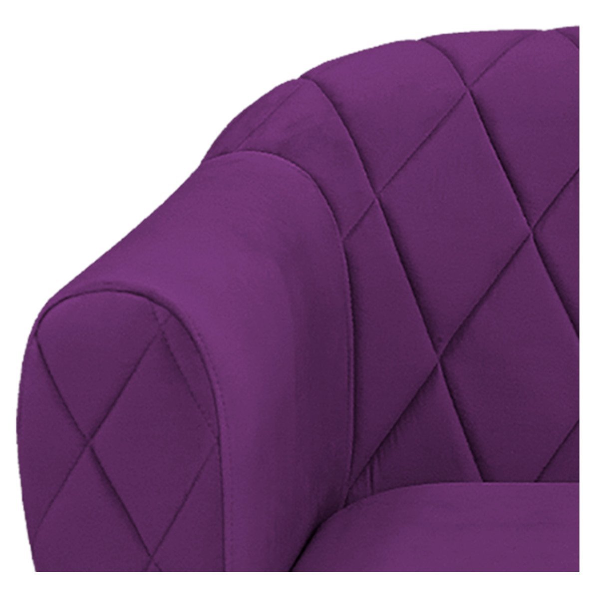 Poltrona Grazi Pés Palito Suede - ADJ Decor POLTRONAS POLTRONAS PARA SALA POLTRONAS DECORATIVAS Roxo - 7