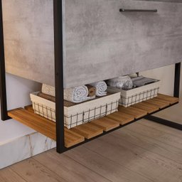 Armário Gabinete Banheiro 80cm Mdf com Espelheira 1 Porta Cimento - 9