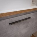 Ver imagem 7 de Armário Gabinete Banheiro 80cm Mdf com Espelheira 1 Porta Cimento