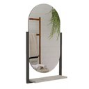 Ver imagem 5 de Armário Gabinete Banheiro 80cm Mdf com Espelheira 1 Porta Cimento